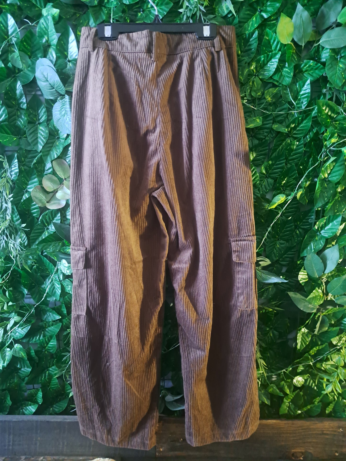 Pantalon brun style velours
