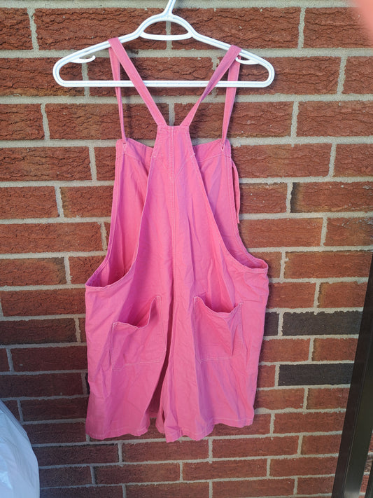 Salopette rose légère et courte