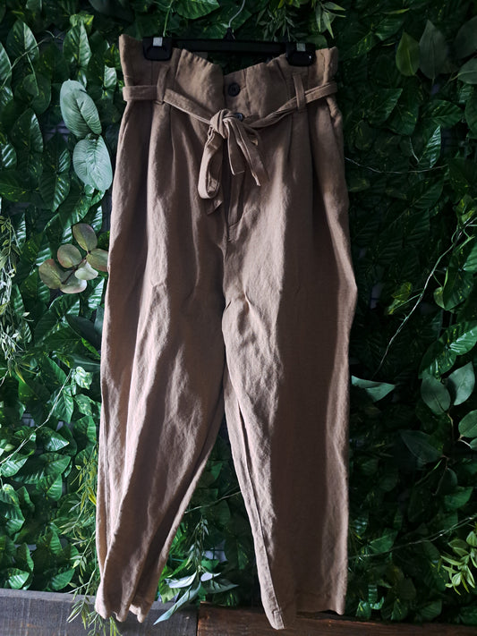 Pantalon beige ample