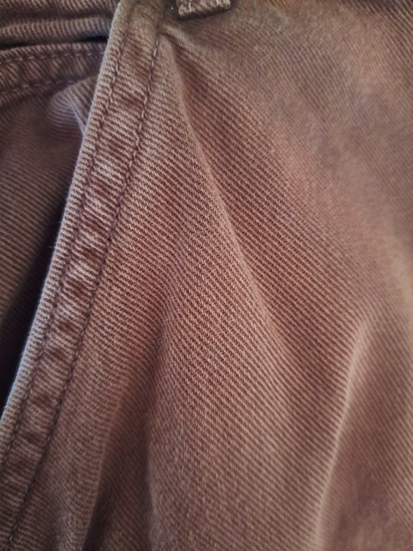 Pantalon brun-orangé en jeans Garage