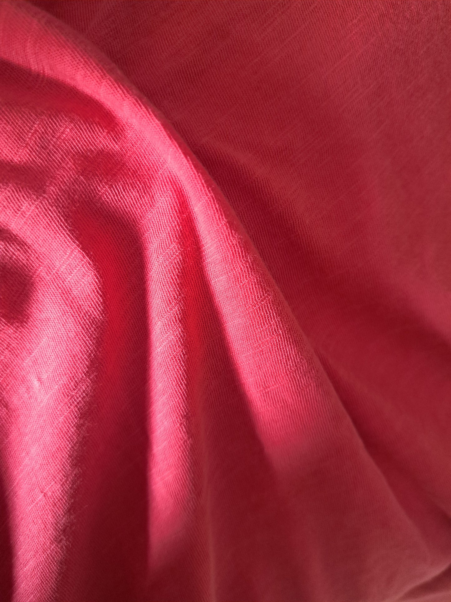 Chandail manche courte rouge bio
