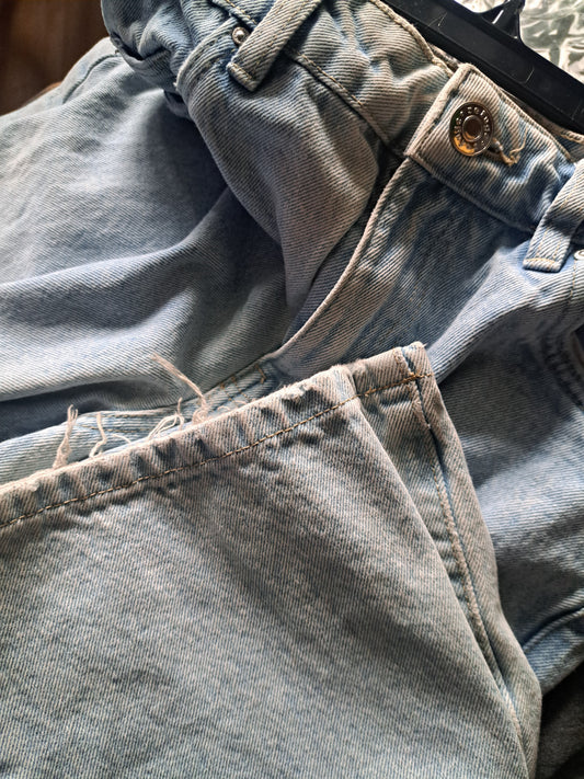 Jeans bleu pâle baggy
