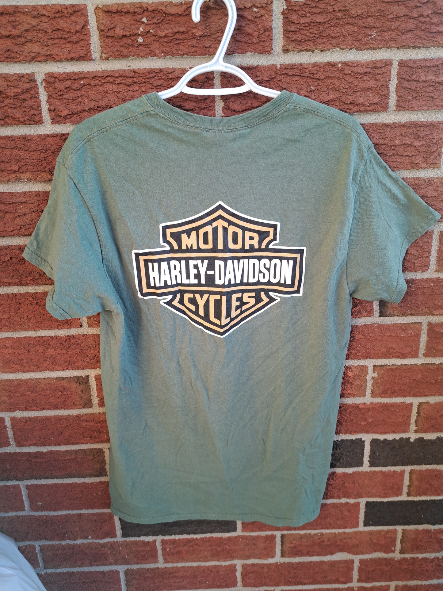 T-shirt vert Harley Davidson