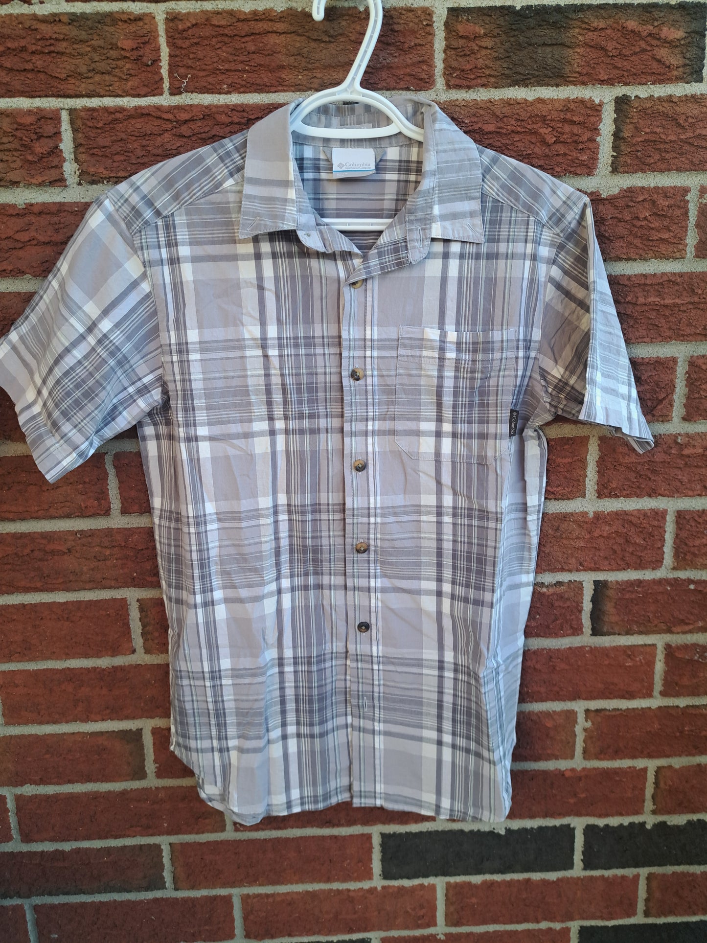 Chemise à carreaux manches courtes