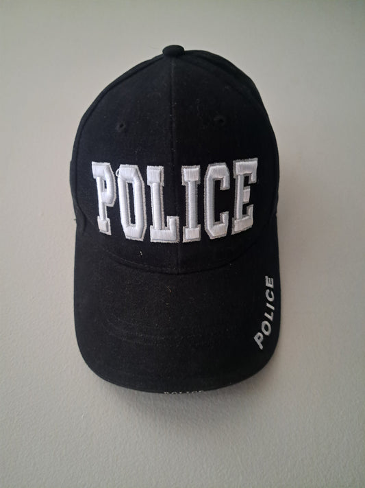 Casquette noire Police