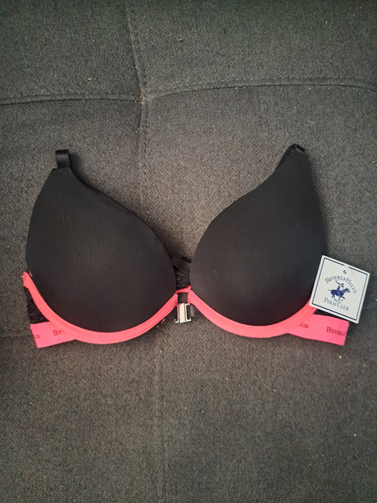 Soutien-gorge noir et rose Polo Club avec étiquette