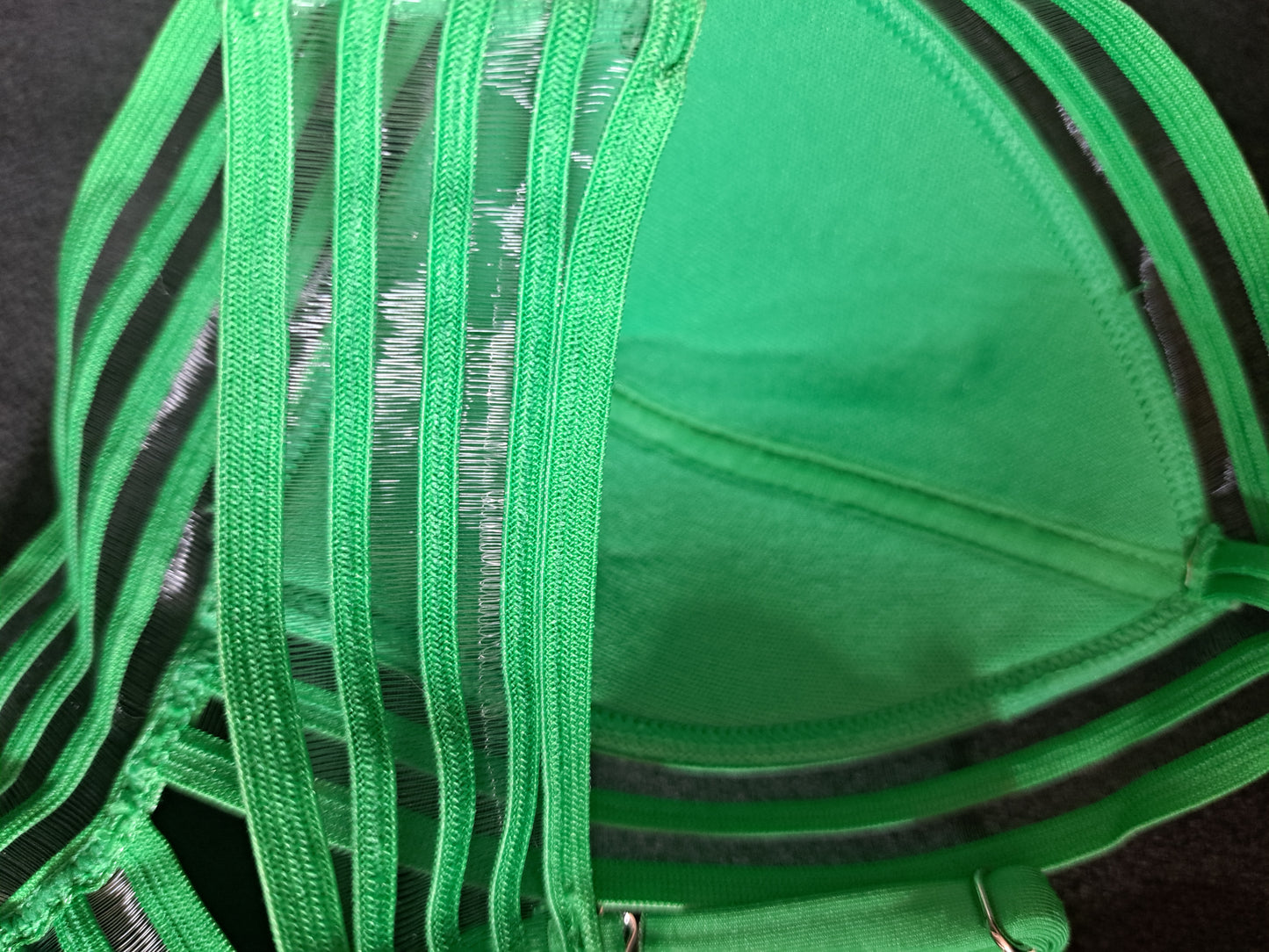 Haut style bralette vert