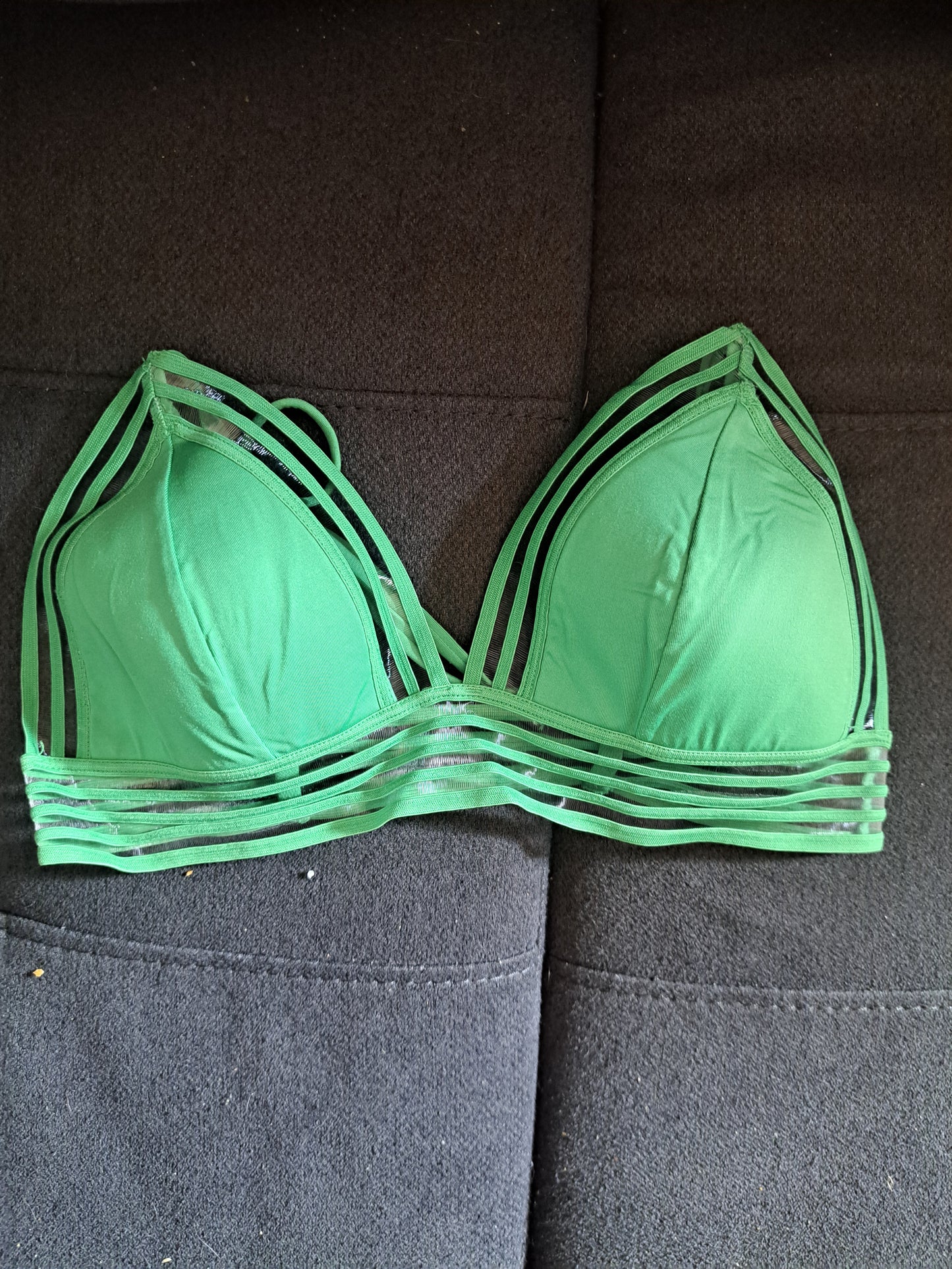 Haut style bralette vert