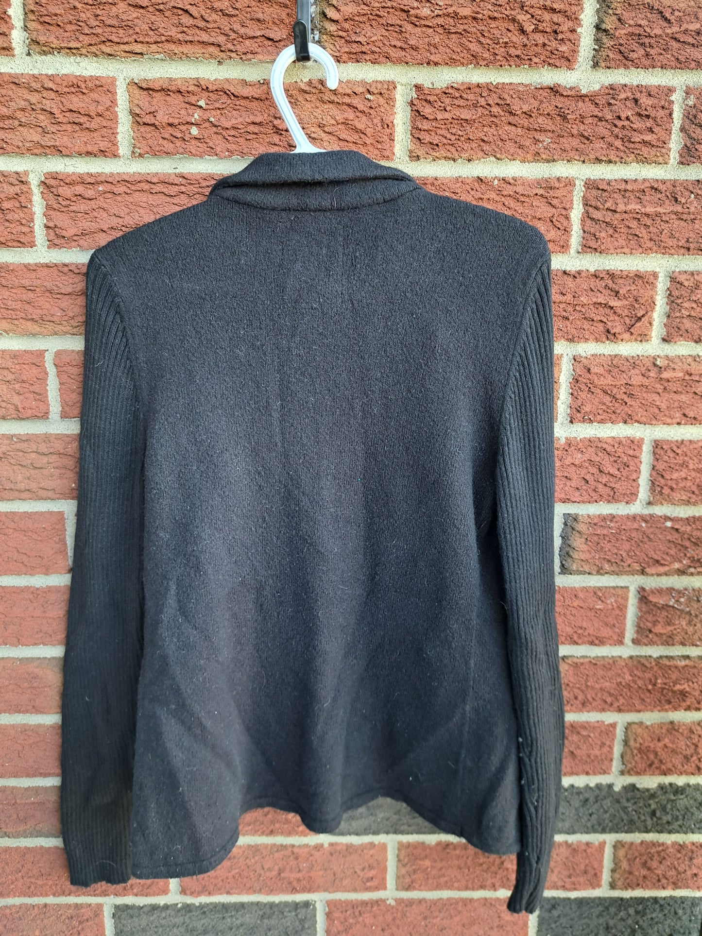Veste chaude style veston noir avec faux diamant Guess