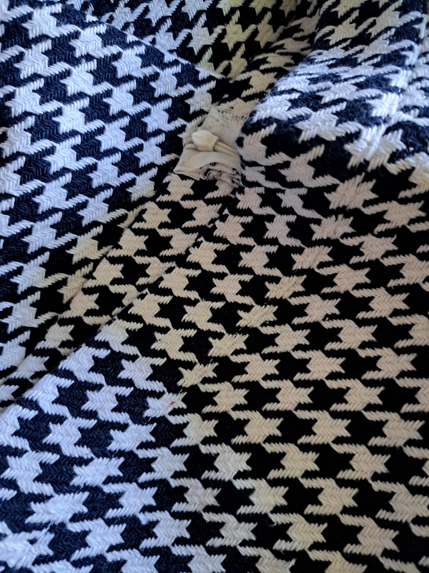 Pantalon blanc et noir avec zipper