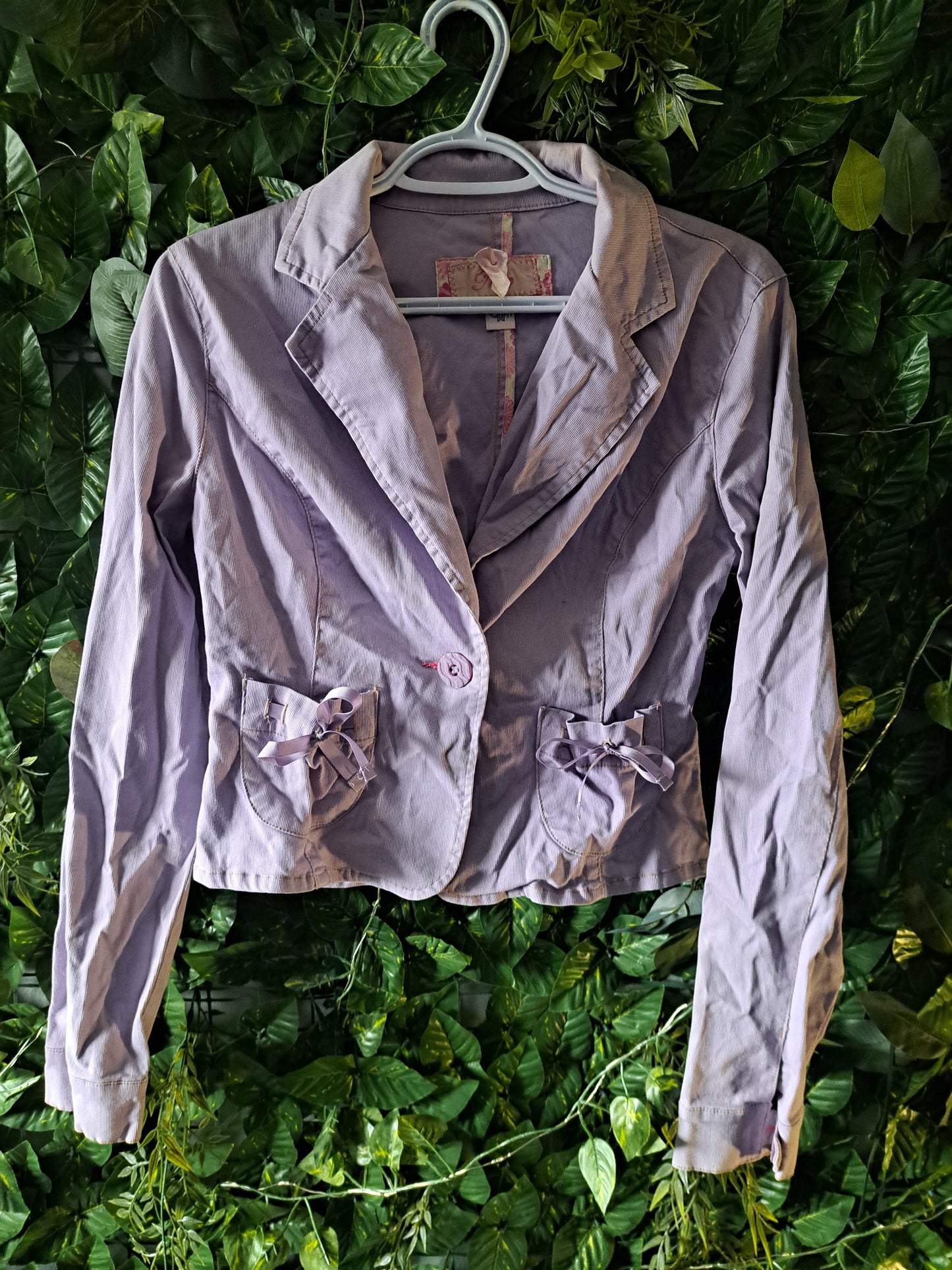 Veston en jeans lilas