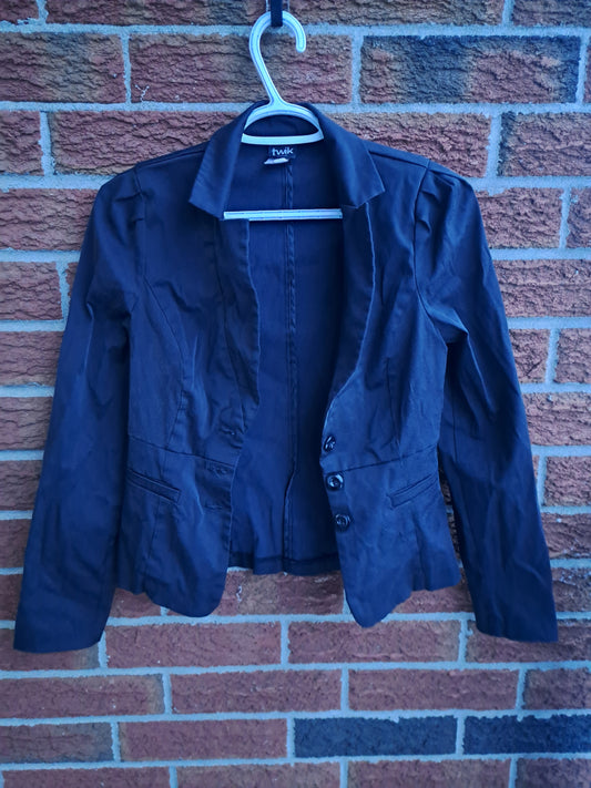 Veston noir avec boutons