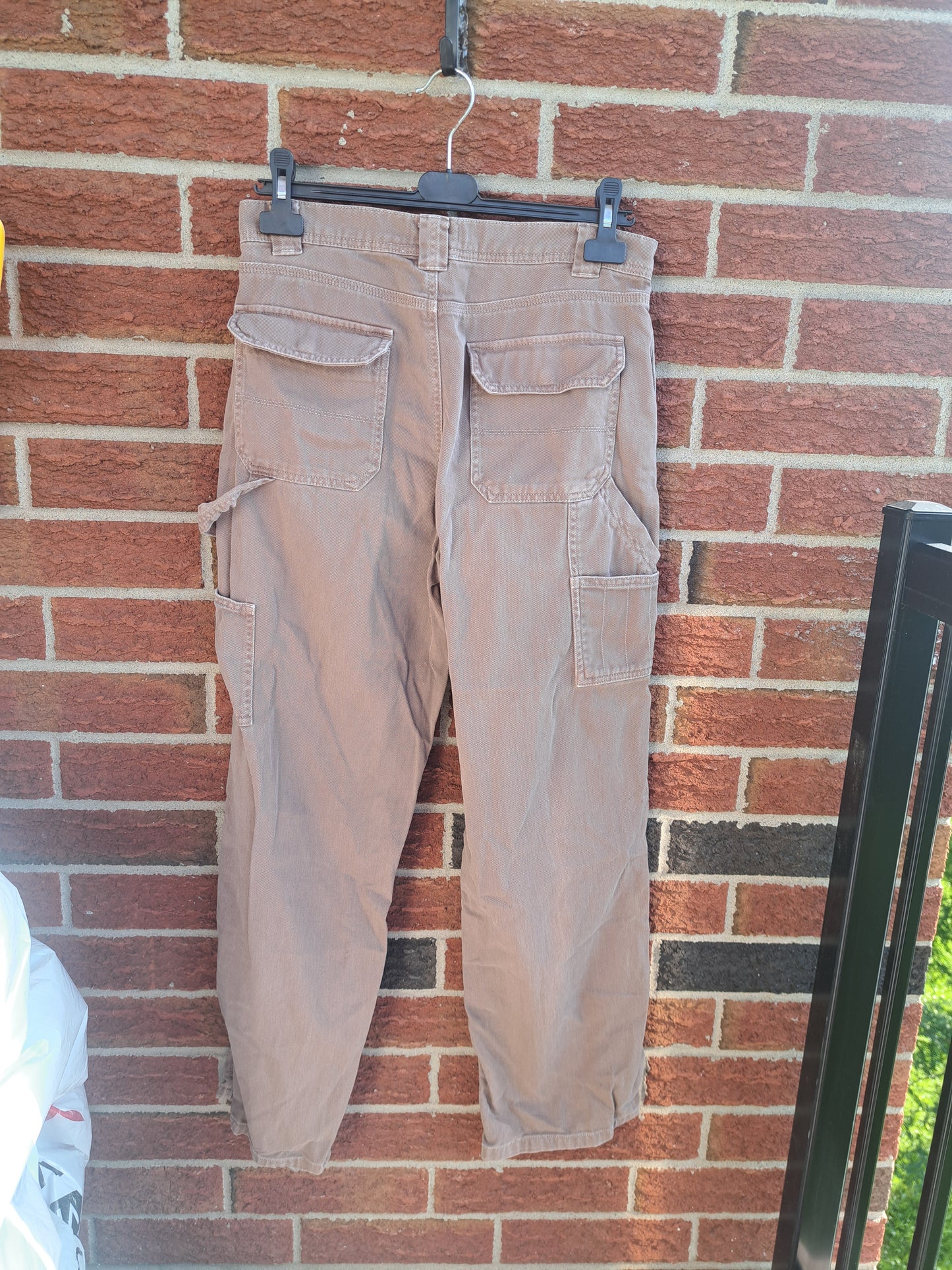 Pantalon brun-beige en jeans