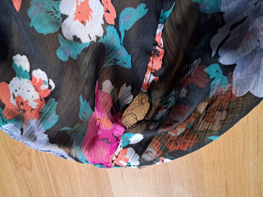 Chemise fleurie semi transparente