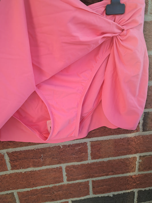 Bas de maillot-jupe rose