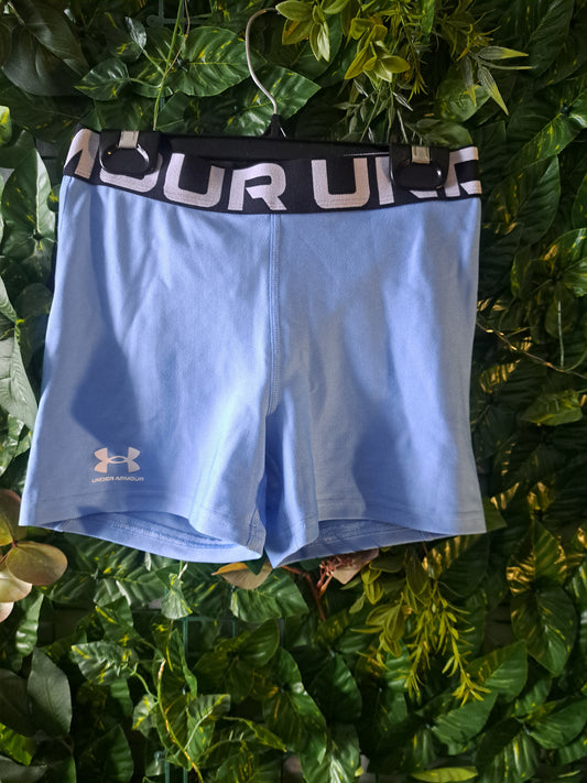Short de sport bleu pâle under armour