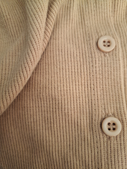 Camisole courte avec boutons orange-beige