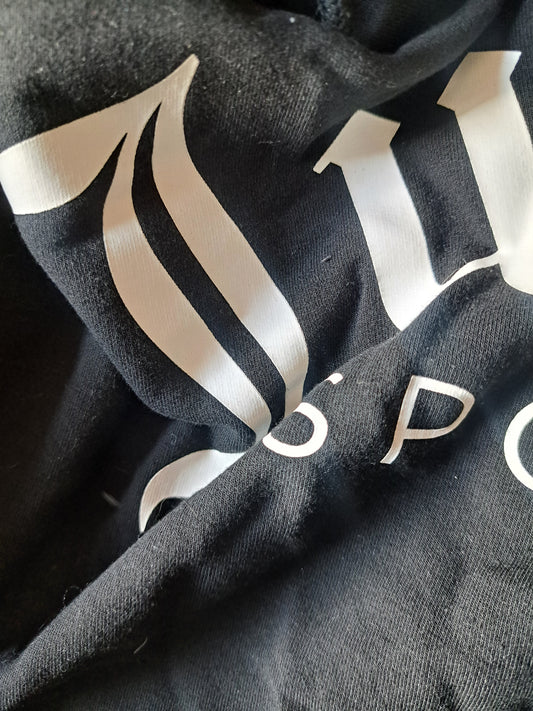 Chandail à manches longues avec capuche noire Juicy Sport