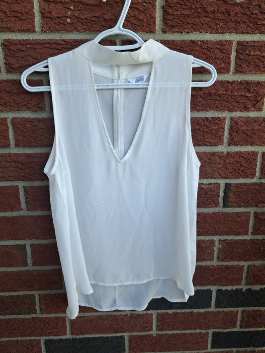 Camisole blanche transparente