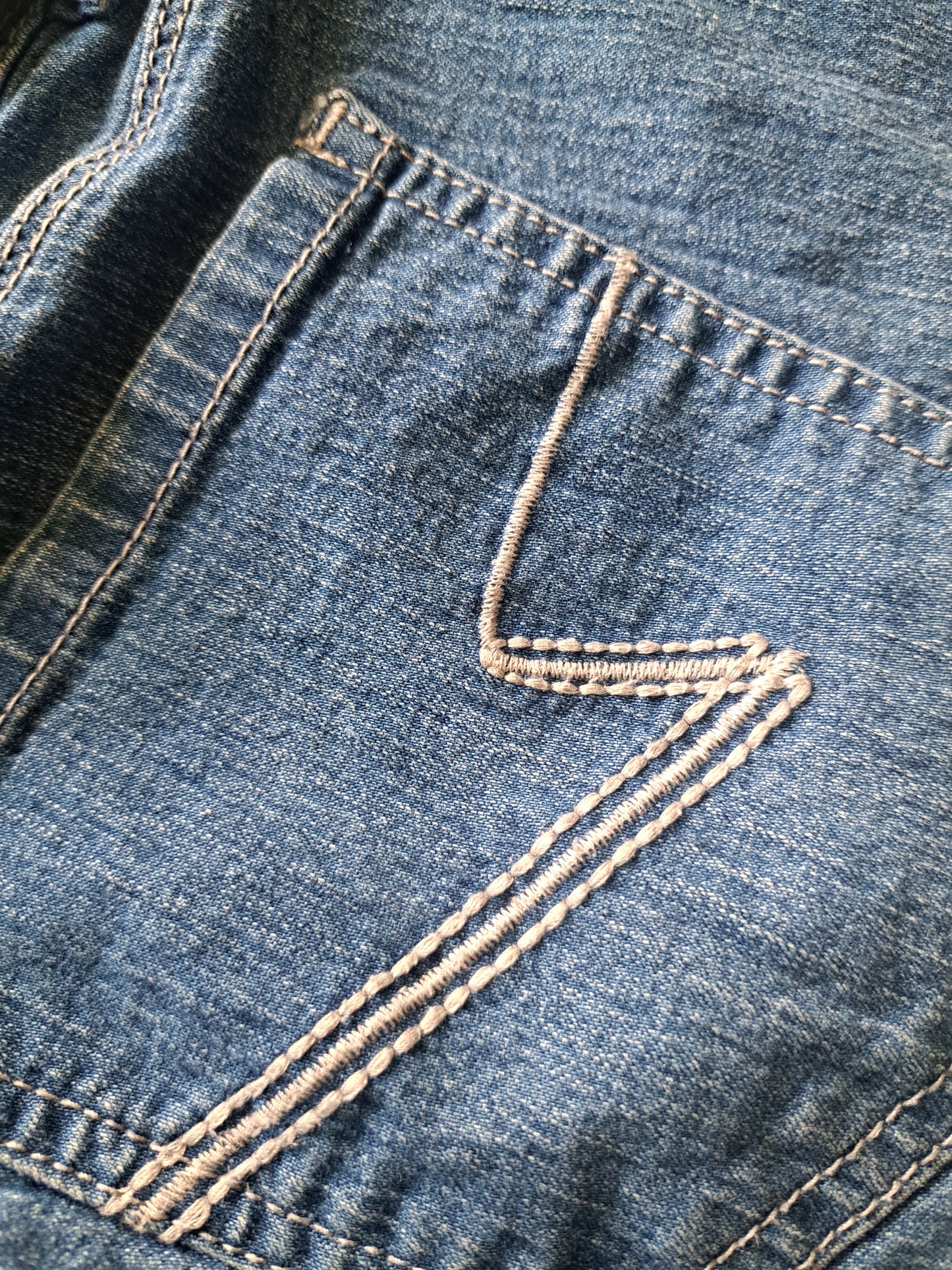 Short en jeans bleu taille haute