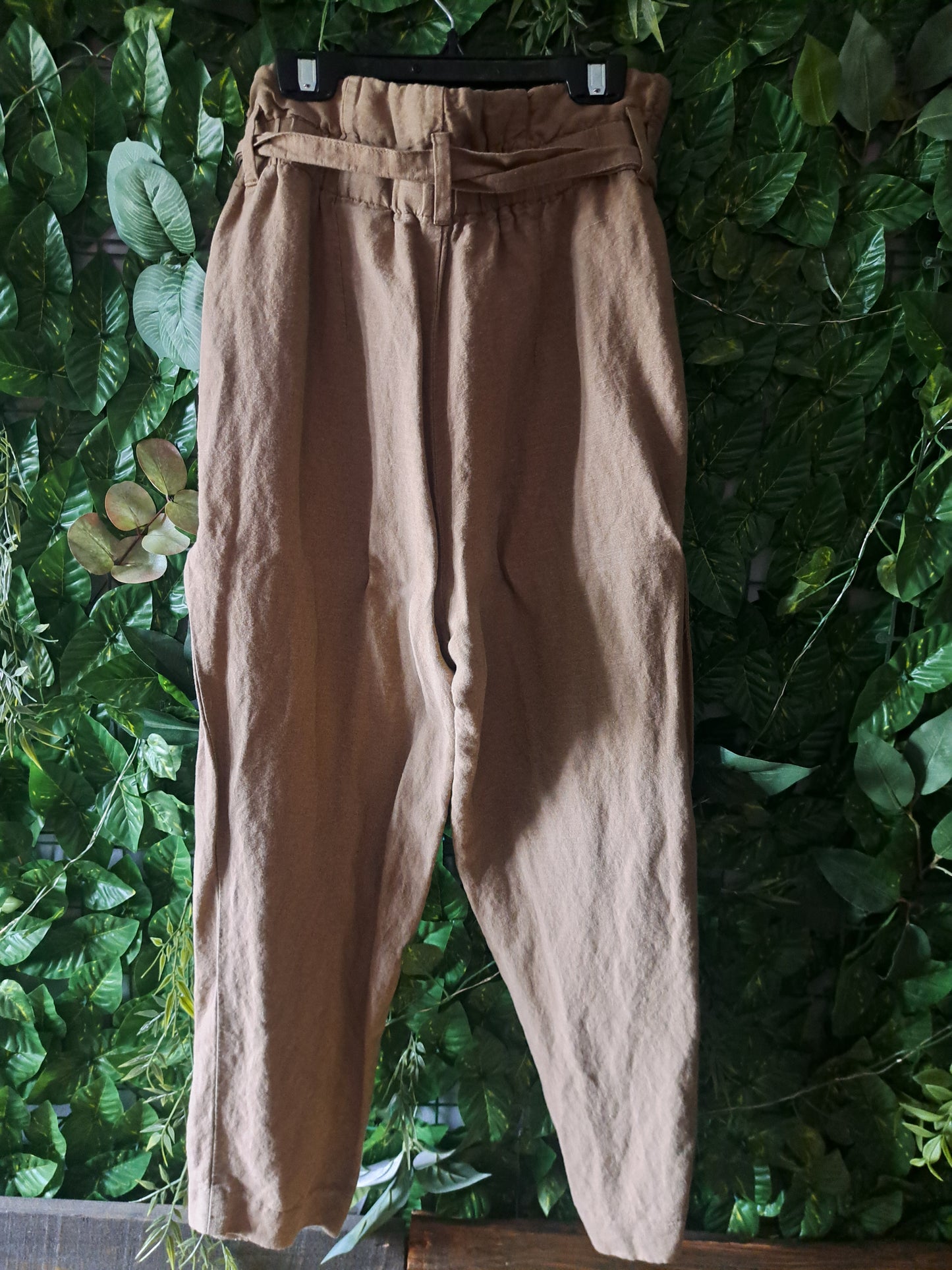 Pantalon beige ample