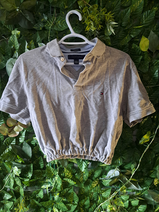 Chandail court gris pâle Tommy Hilfiger