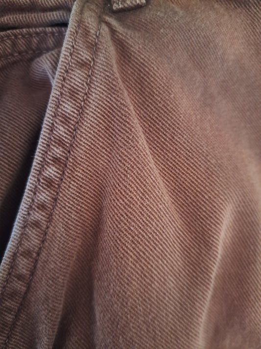 Pantalon brun-orangé en jeans Garage