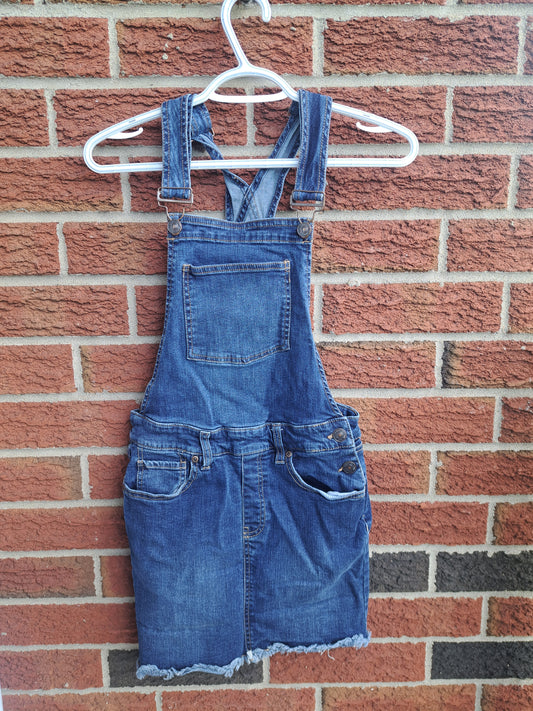 Jupe/salopette en jeans bleu