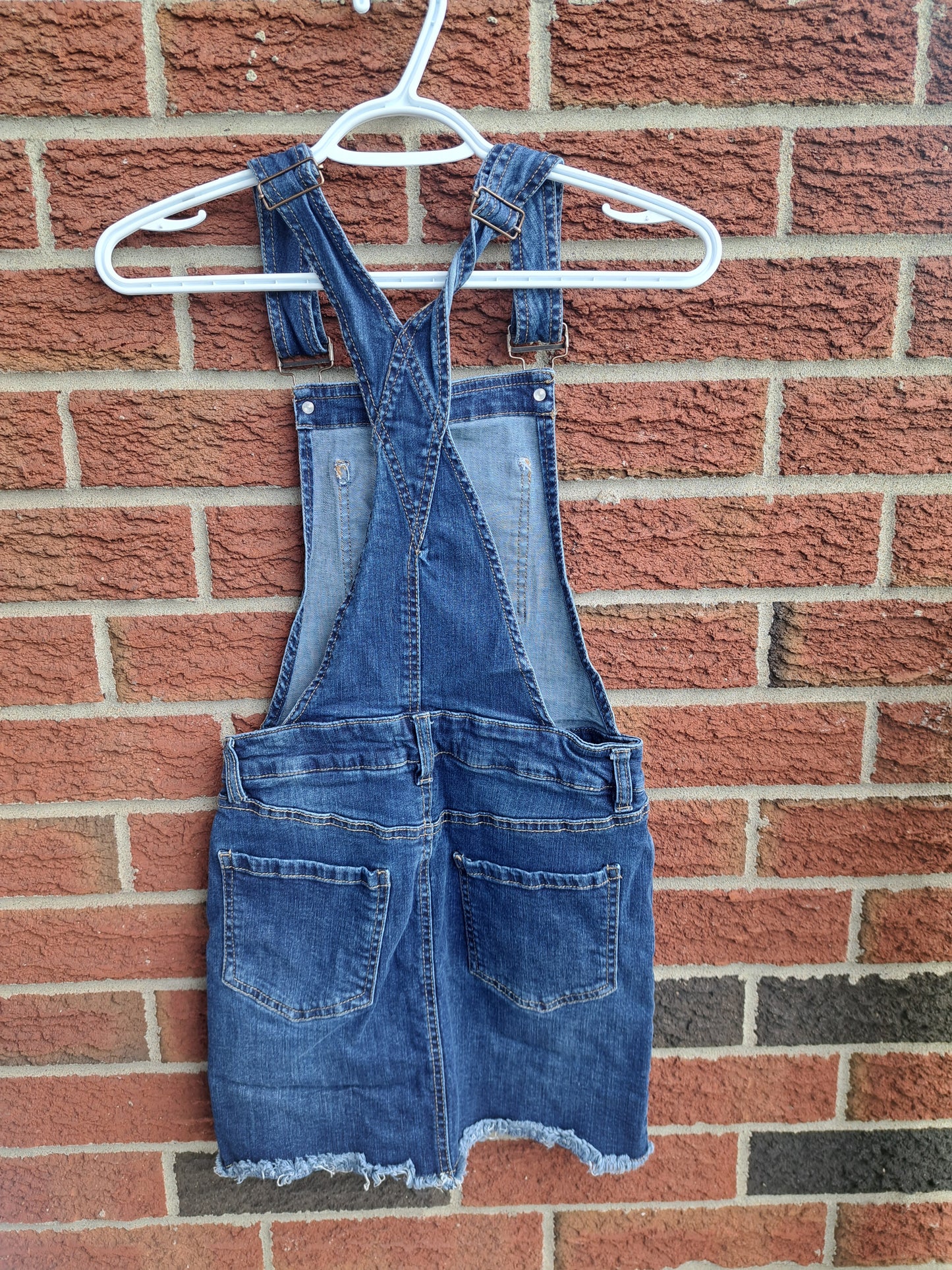 Jupe/salopette en jeans bleu