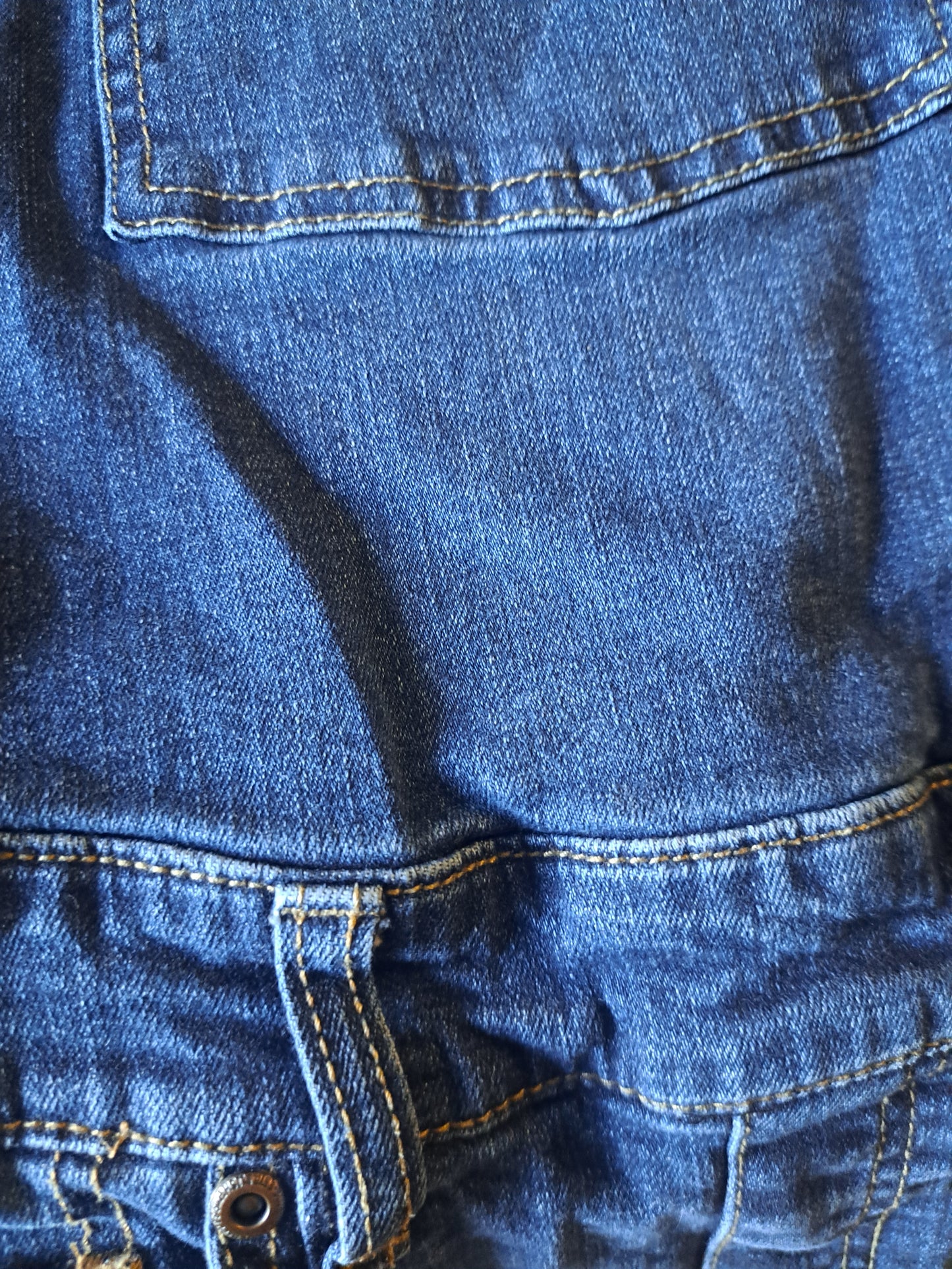 Jupe/salopette en jeans bleu