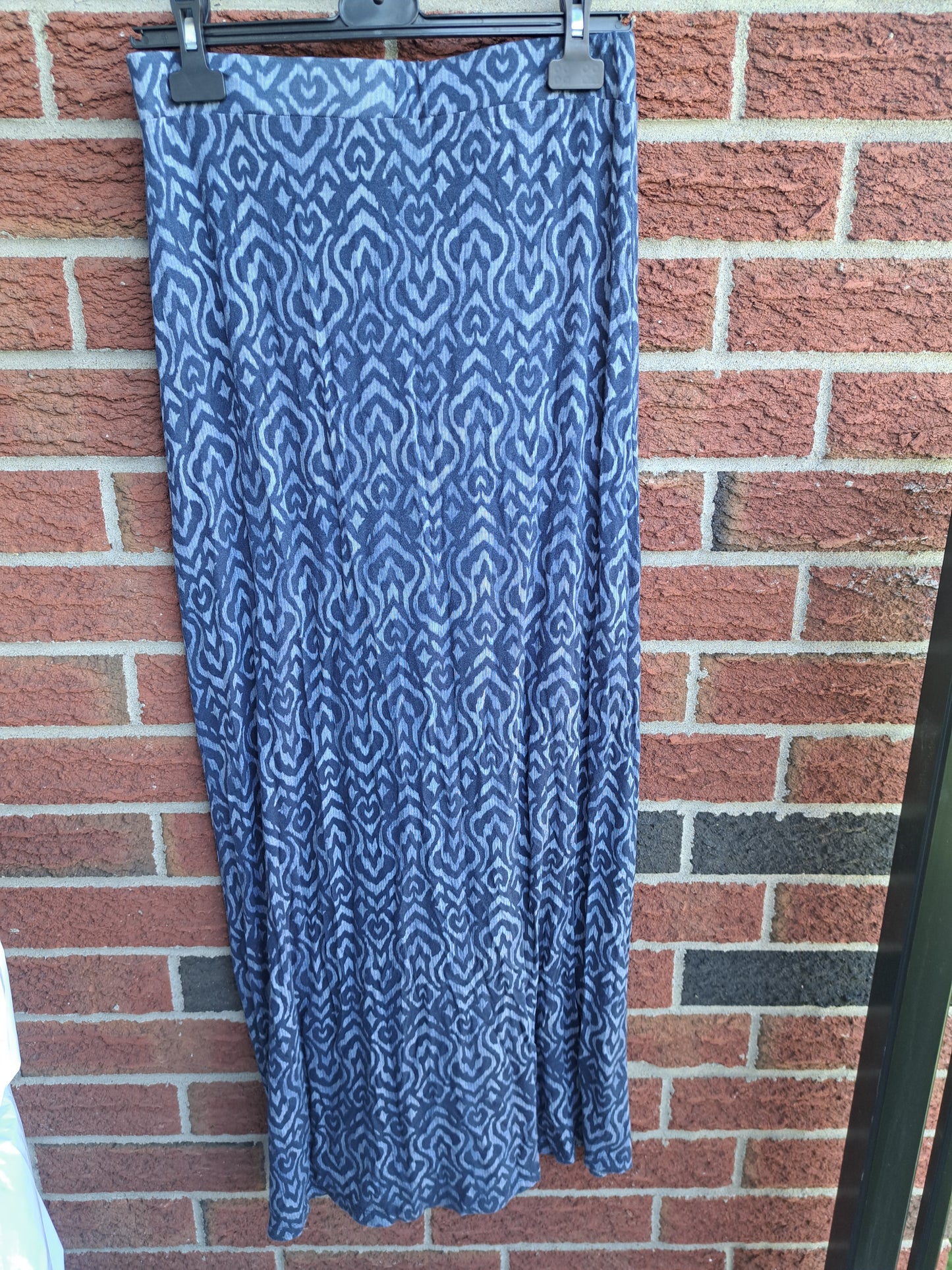 Jupe longue bleue élastique