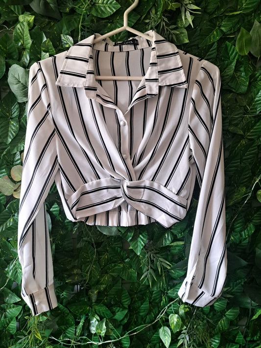 Chemise blanche rayée