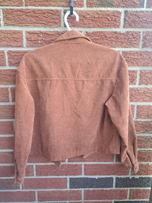Veste orange avec boutons