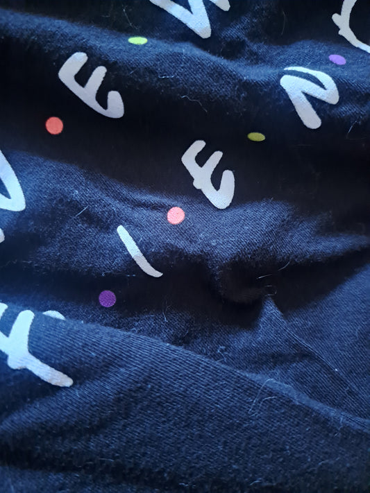 T-shirt noir No new friends