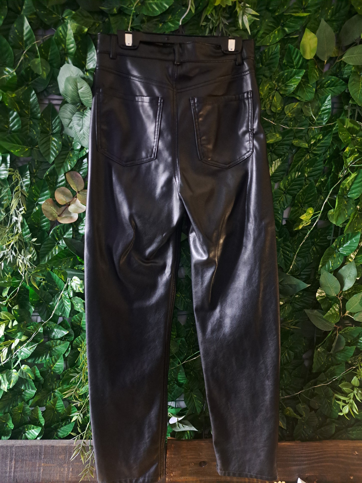 Pantalons en cuir avec poches
