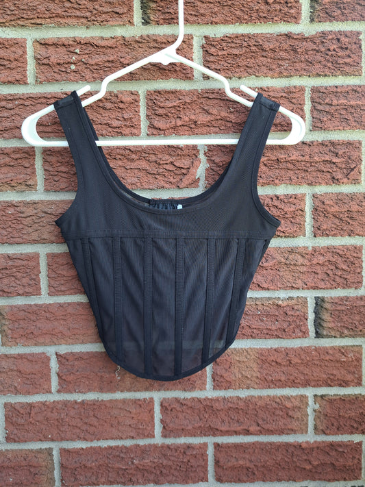 Camisole style corset noir
