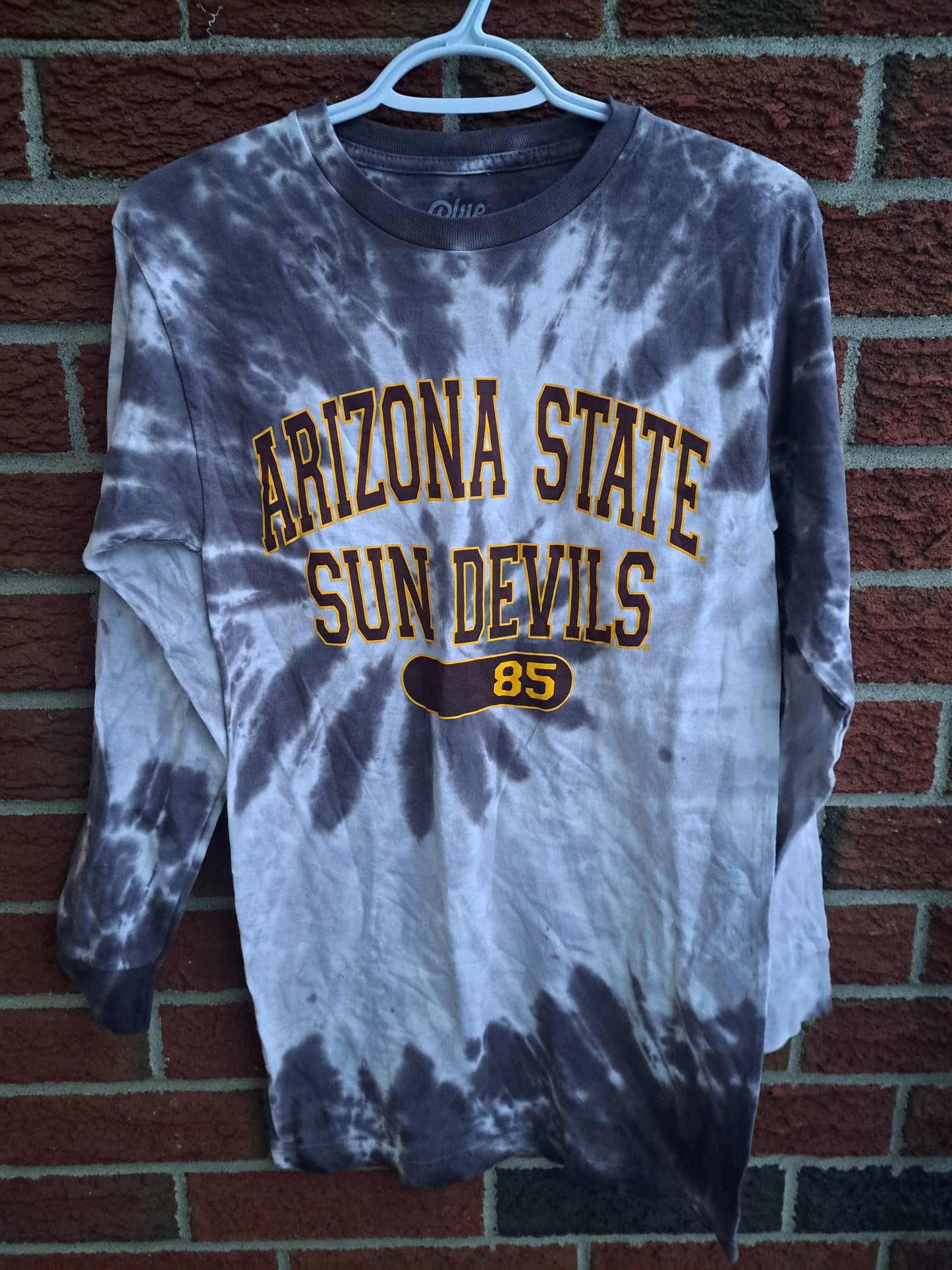 Chandail gris tie-dye à manches longues Arizona State