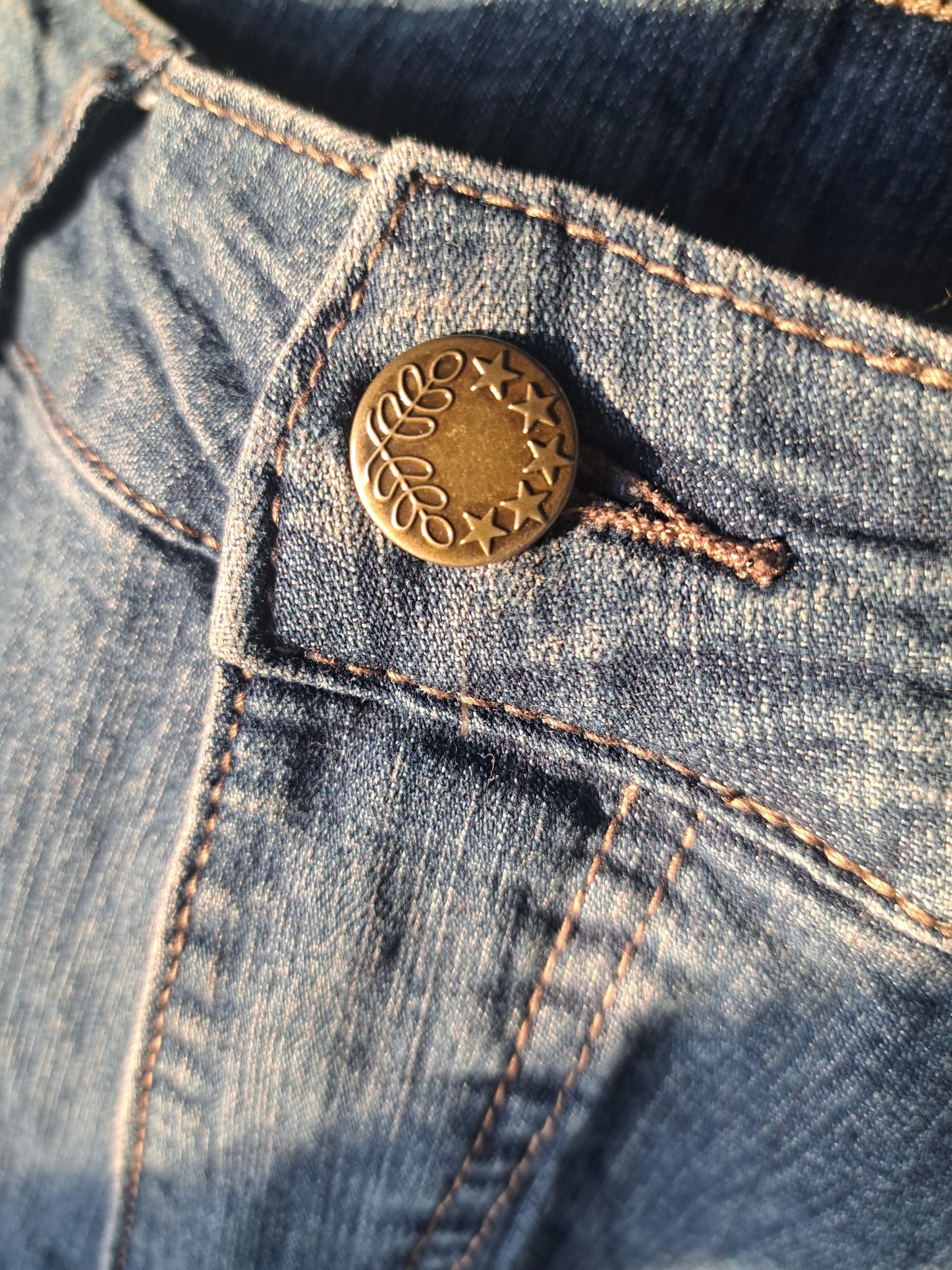 Jeans bleu ligné vintage homme