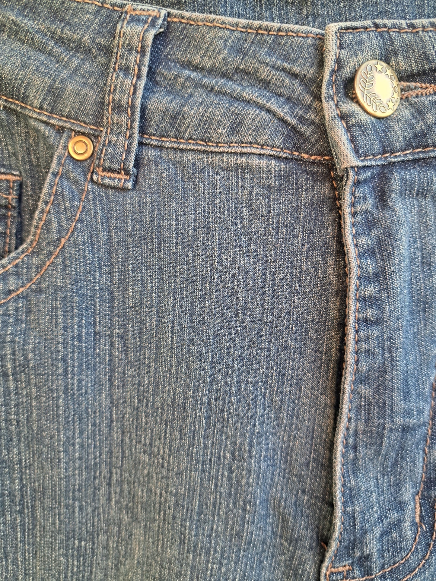 Jeans bleu ligné vintage homme
