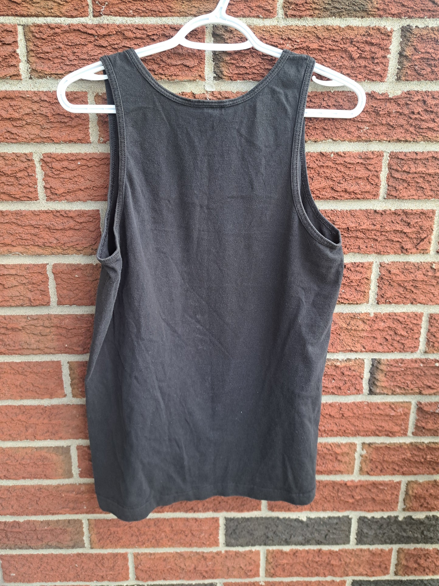 Camisole noire avec logo rouge café st-louis