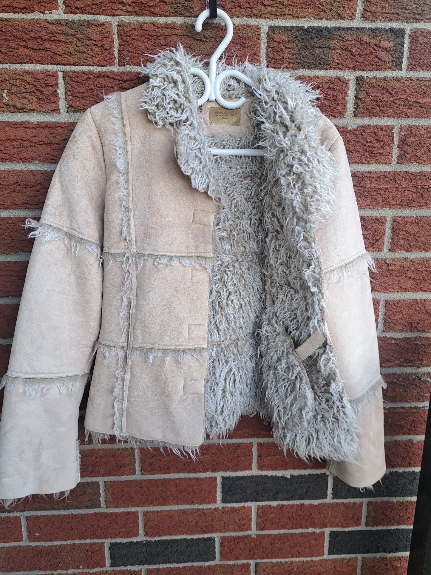 Manteau de ''fourrure'' beige Point zéro
