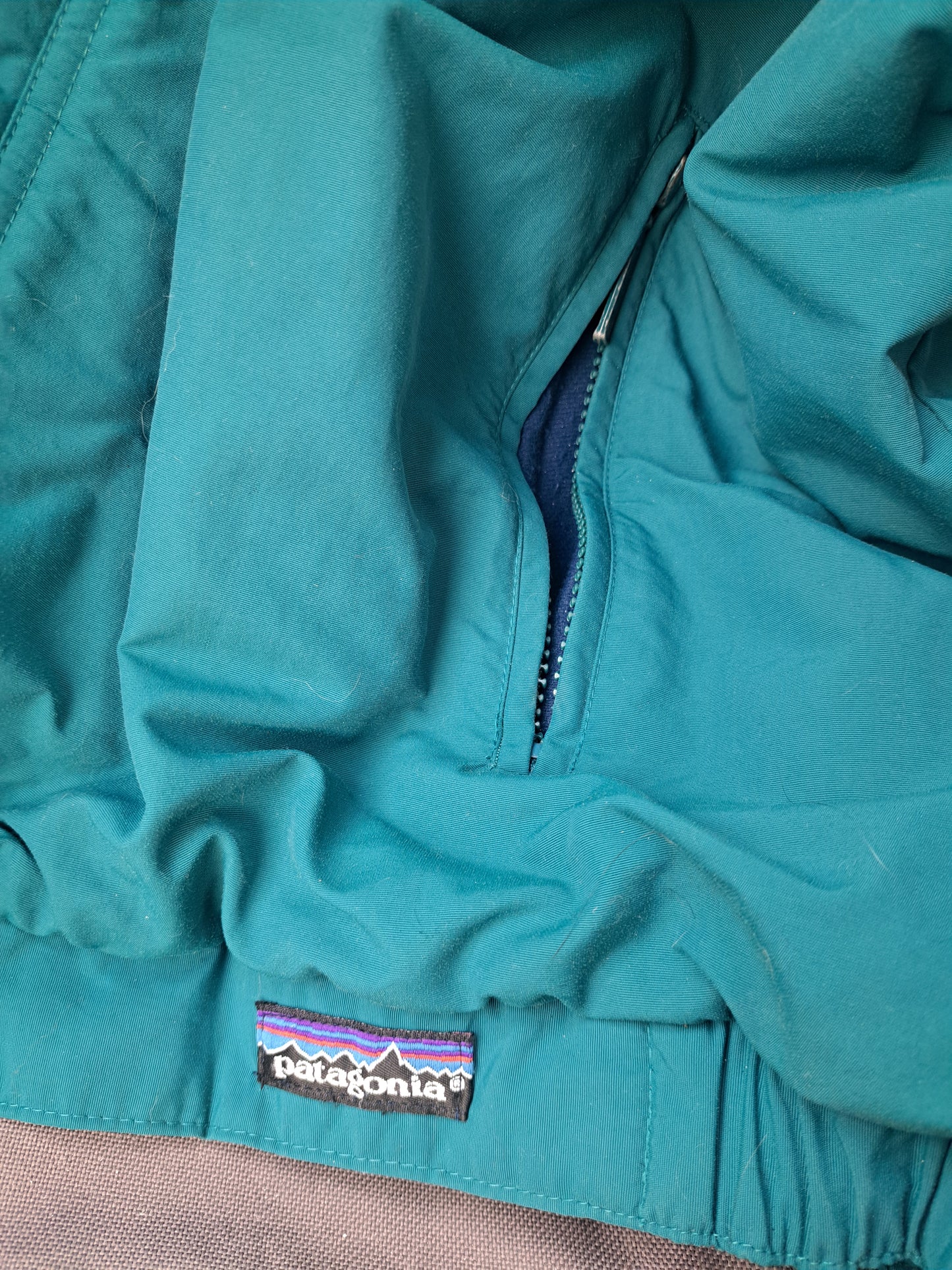 Manteau vintage turquoise et violet pantagonia