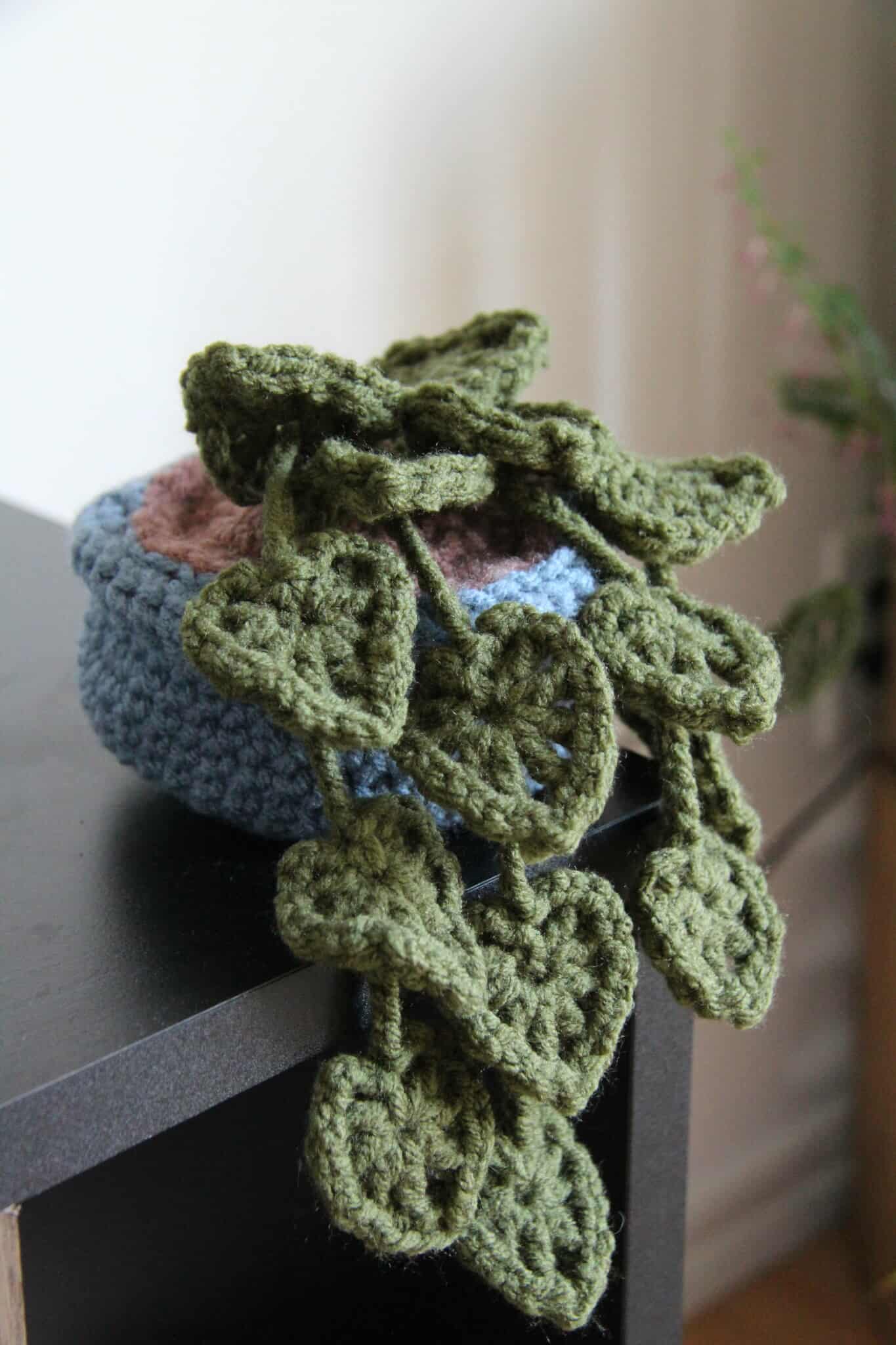 Plante tricoté à la main