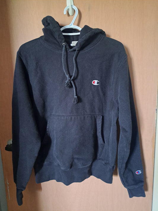 Hoodie noir champion unisexe